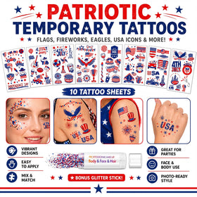 LIDODO assorted tattoo sheets laid out highlighting design variety