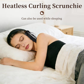 Liegaio Sleepie Tie worn while sleeping showing comfortable overnight styling benefit