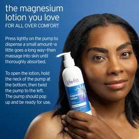 LIFE-FLO applied to leg during self-massage for targeted soothing