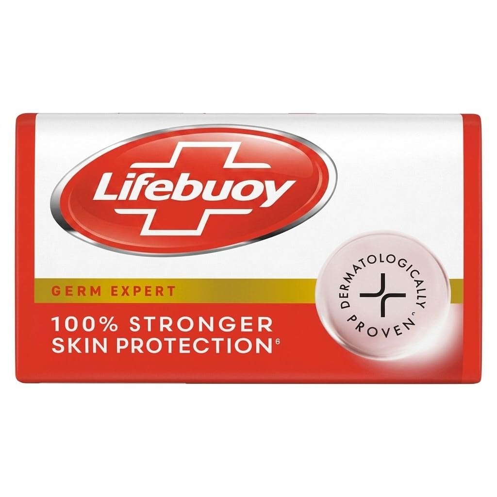Lifebuoy front packaging showing 125g pack and brand benefits