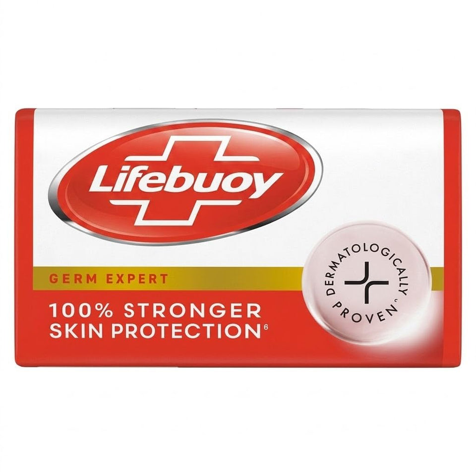 Lifebuoy front packaging showing 125g pack and brand benefits