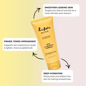 Life's Butter 6 fl oz next to hand showing accurate size benefit