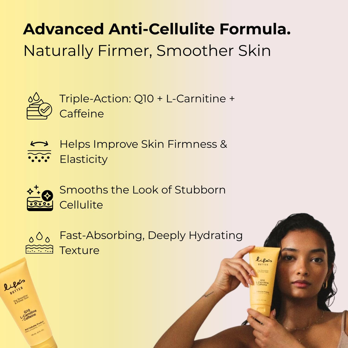 Life's Butter creamy texture close-up demonstrating fast absorption benefit