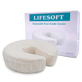LIFESOFT front view of box of 100 covers showing professional packaging and convenience