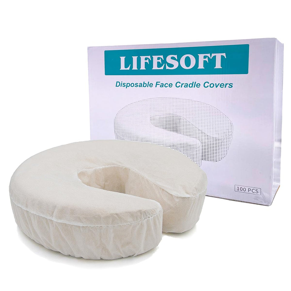 LIFESOFT front view of box of 100 covers showing professional packaging and convenience