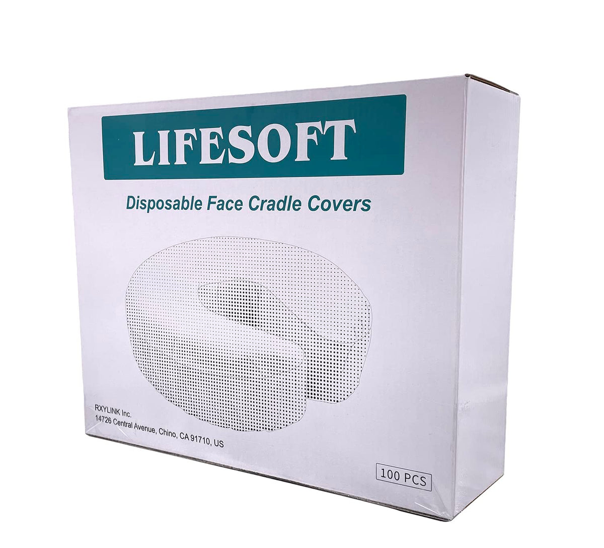 LIFESOFT cover on a massage table in a spa setting promoting hygienic appearance