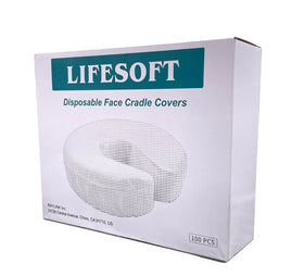 LIFESOFT cover on a massage table in a spa setting promoting hygienic appearance