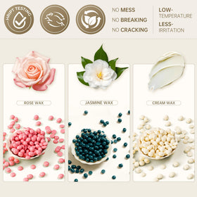 Lifestance wax melter in use with beads, consistent low-heat melting benefit