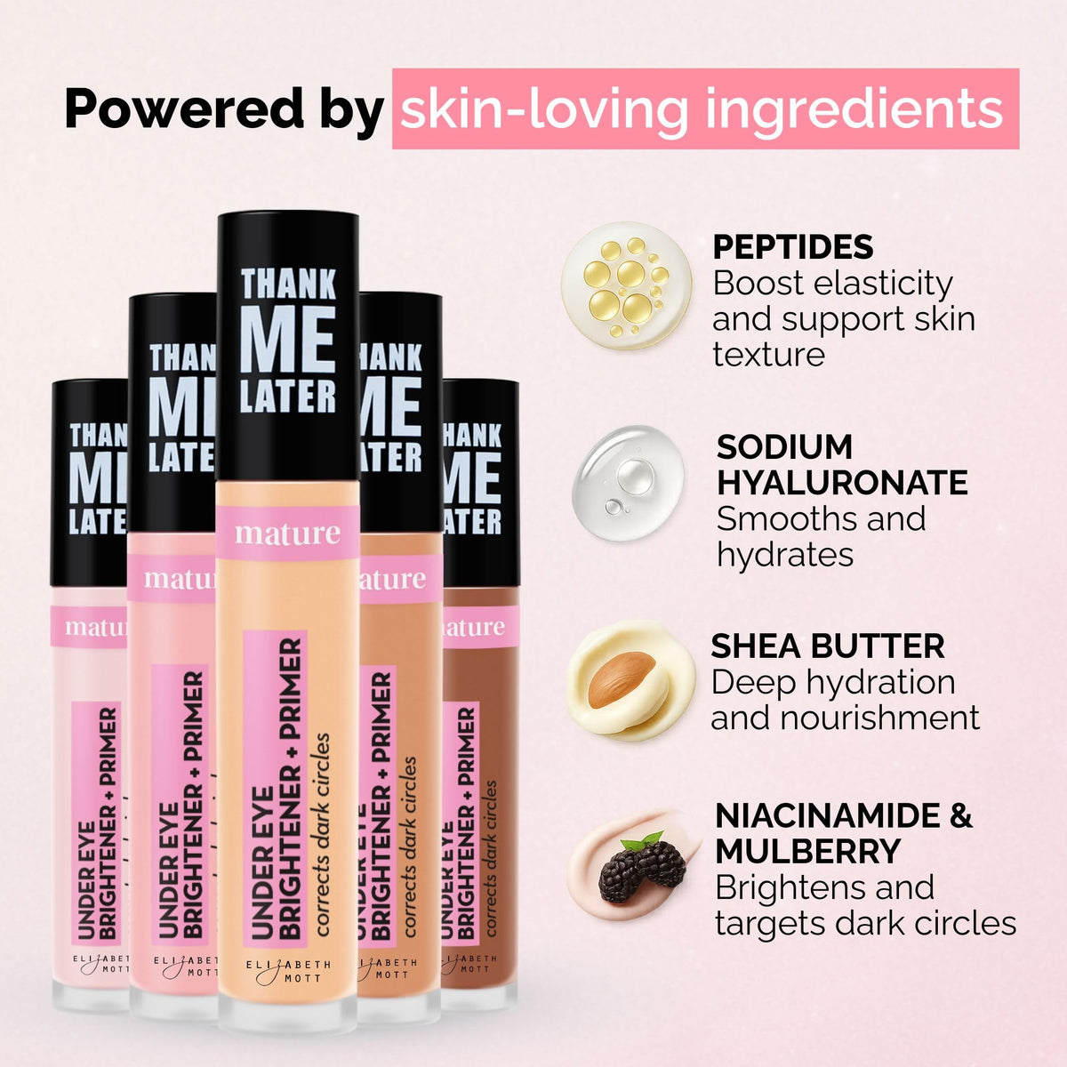 Elizabeth Mott in morning routine setting to prep under eyes before makeup