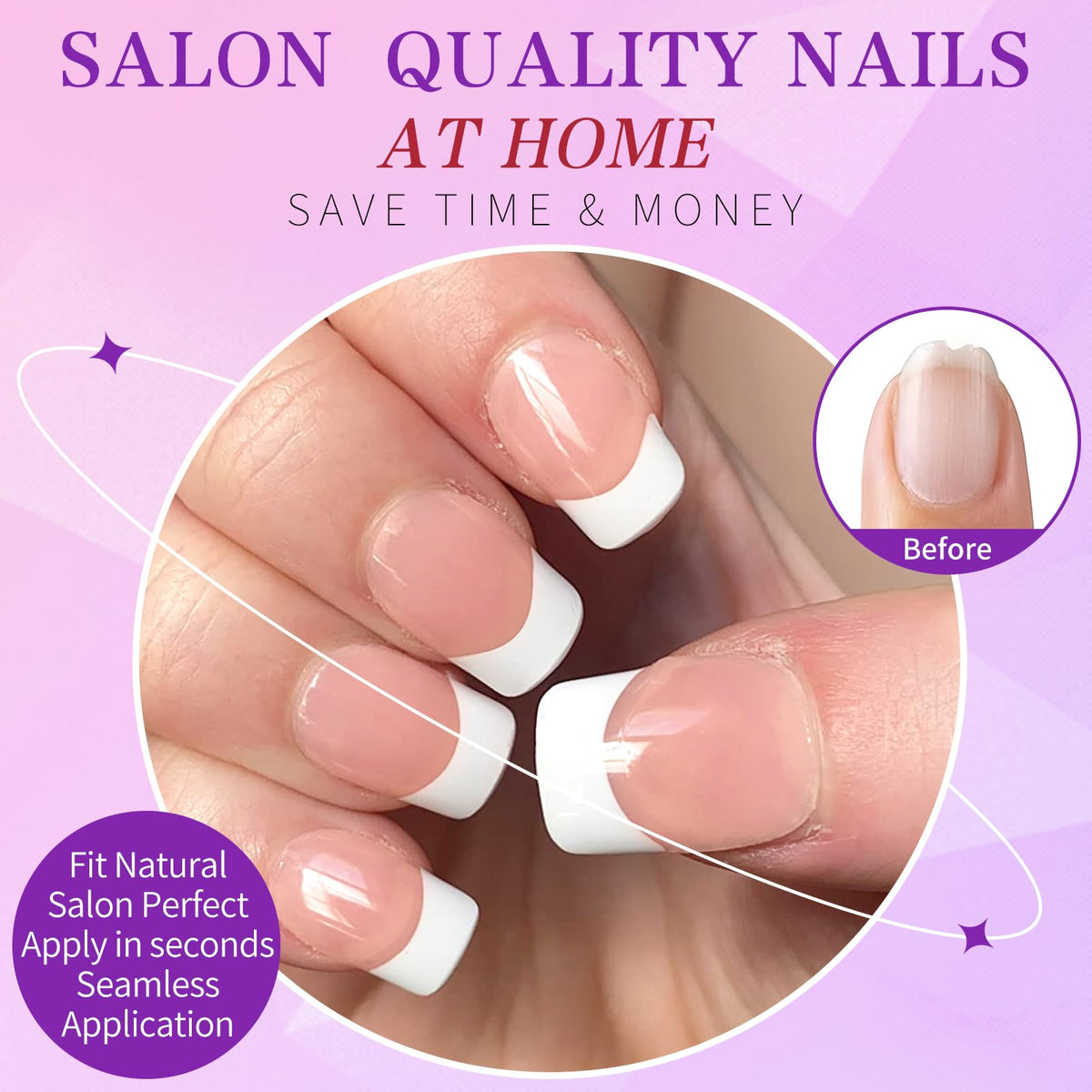 Lifextol glue tube and adhesive tab sheets with nail file and stick for secure or temporary application