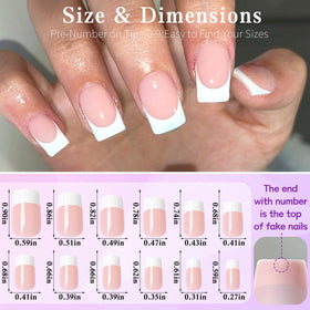 Lifextol short square nail on finger showing scale and comfortable fit for typing and daily use
