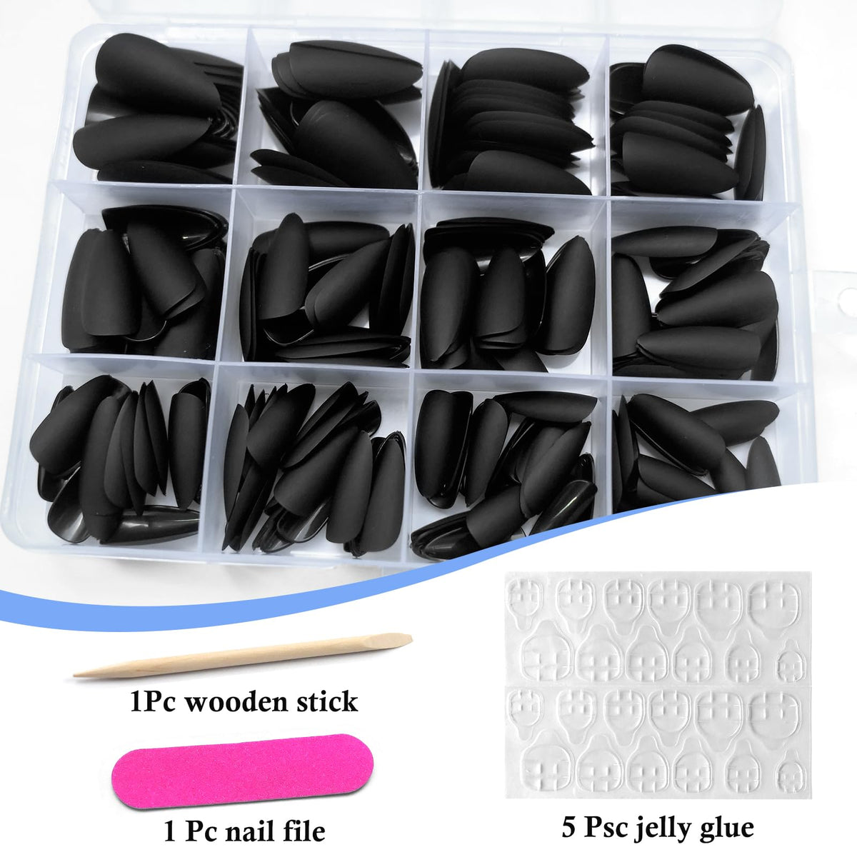 Lifextol array of numbered nail sizes display for quick personalized fitting