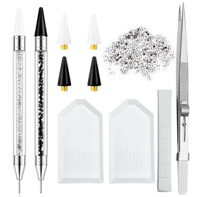 LIGHT RAIN front packaging showing complete rhinestone picker kit and included trays