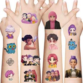 LightningStickers front packaging showing 9 sheets and 99 tattoos for easy party distribution