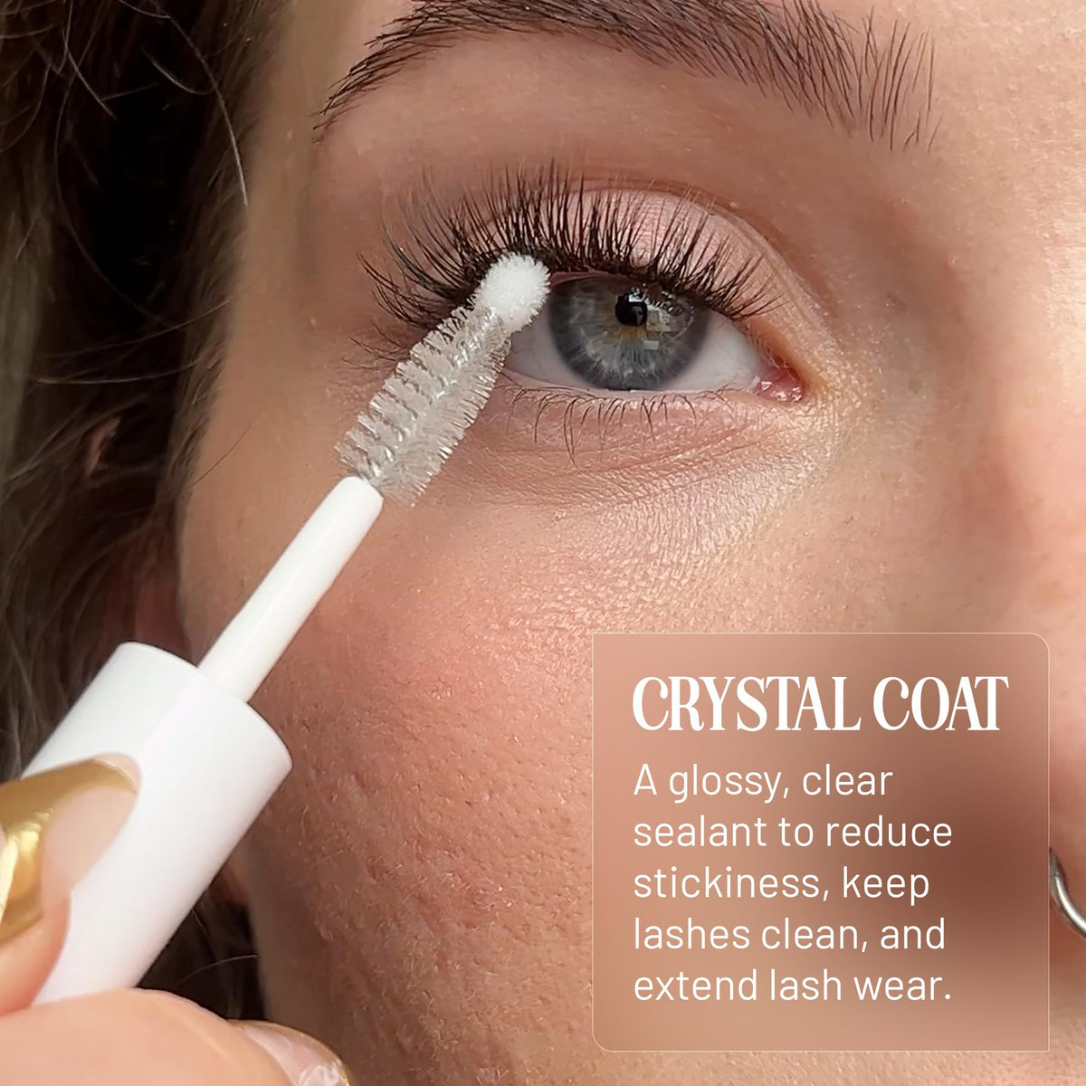 Lilac St. brush applicator close-up showing precise application benefit