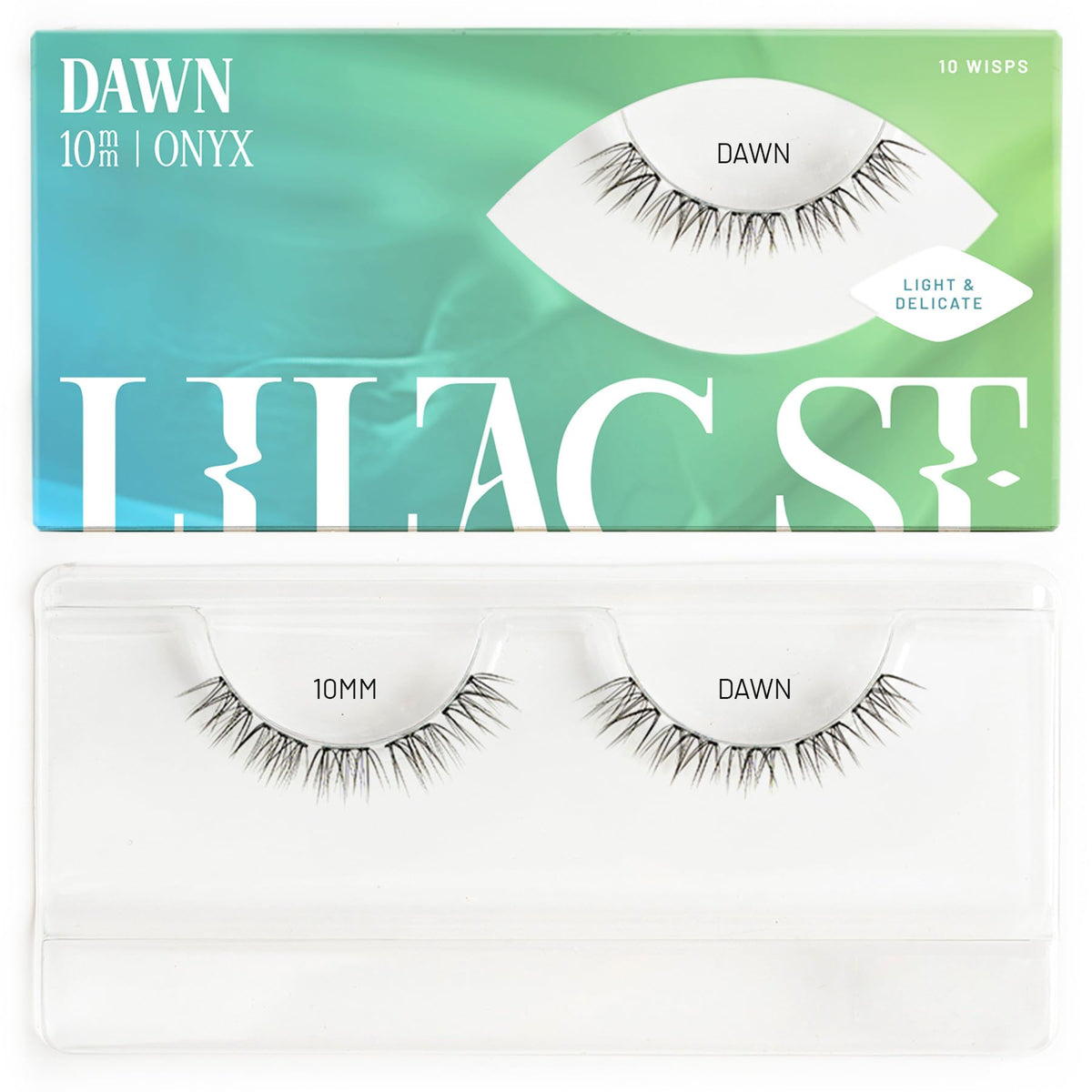 Lilac St front packaging showing ten Dawn 10mm clusters and brand