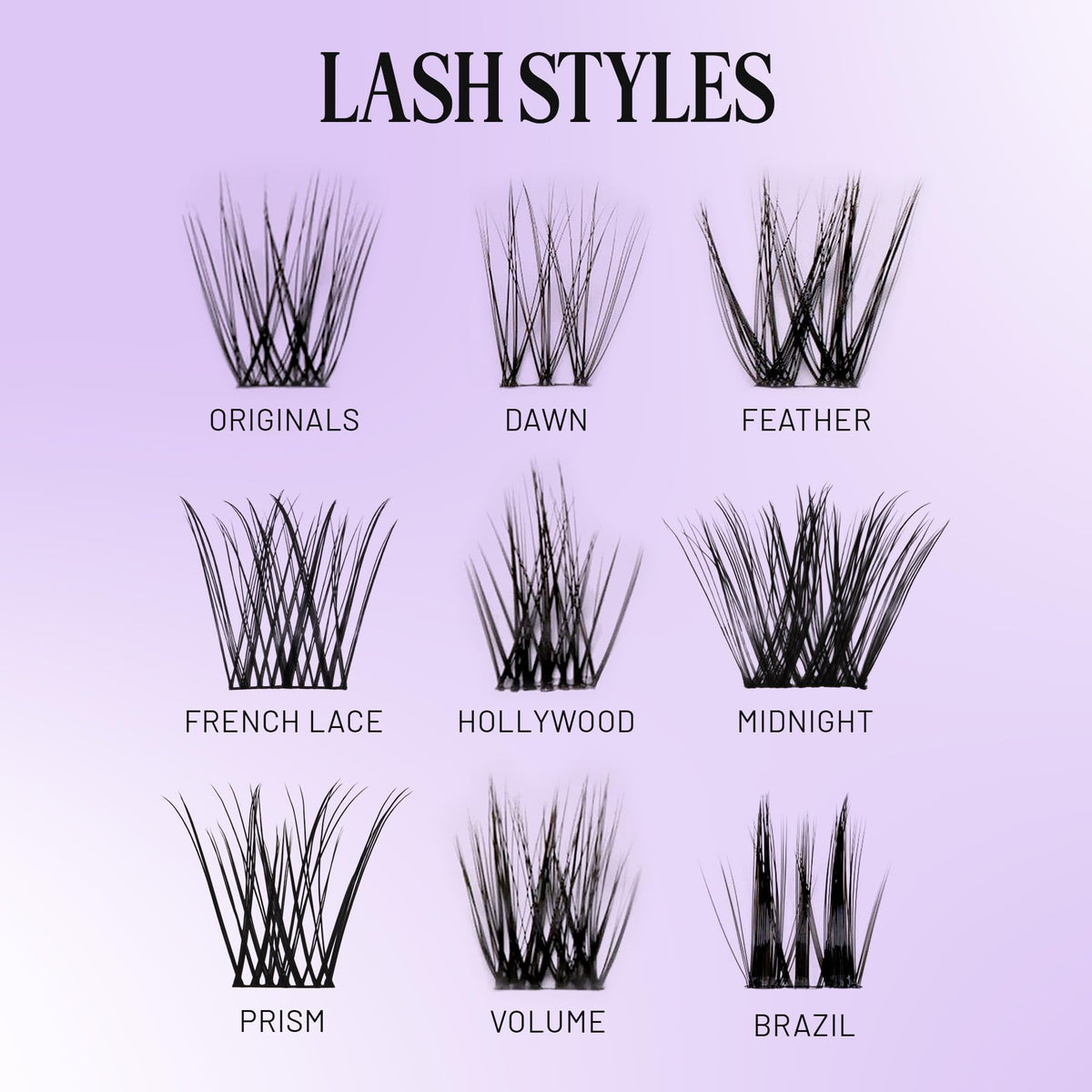 Lilac St worn on eye side profile showing natural doe-eyed lift
