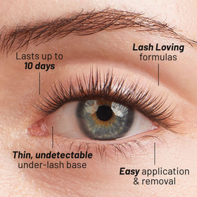 Lilac St lashes being re-fused after shower for lasting wear