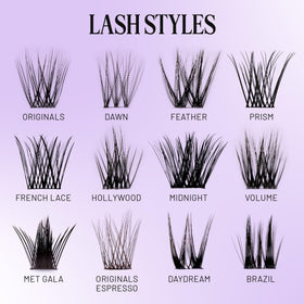 Lilac St lashes on model for a subtle everyday enhancement