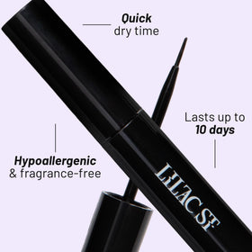 Lilac St glue on vanity with lashes showcasing everyday routine convenience
