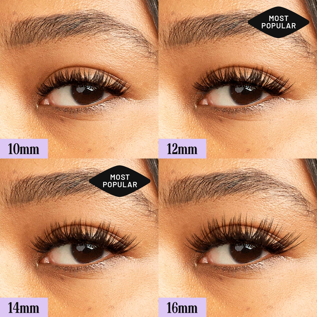 Lilac St evening makeup look showcasing dramatic, lightweight lashes