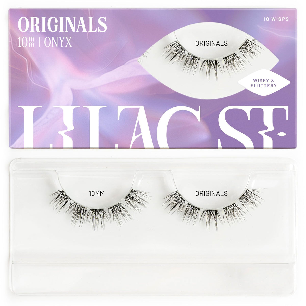 Lilac St front packaging showing 10mm clusters and product benefit of natural look