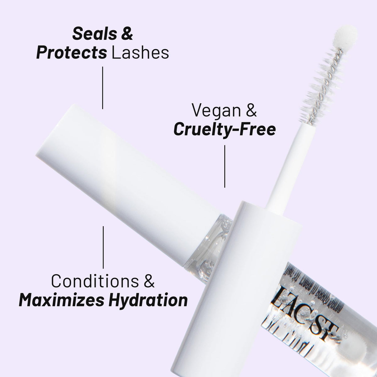 Lilac St sealed lash closeup highlighting clean bond and reduced stickiness