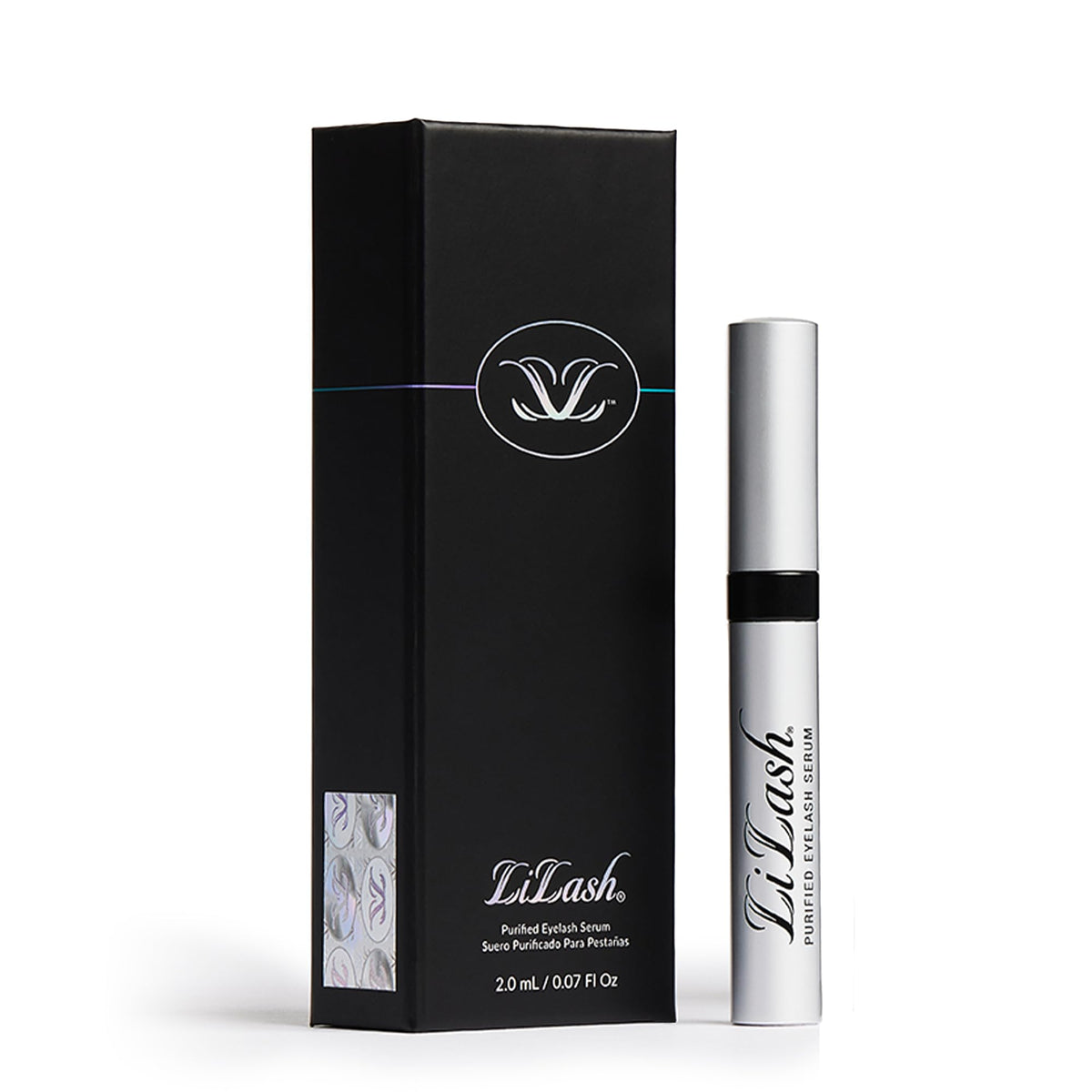 LiLash front packaging showing 2mL tube and branding for long lashes