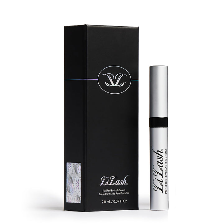 LiLash front packaging showing 2mL tube and branding for long lashes