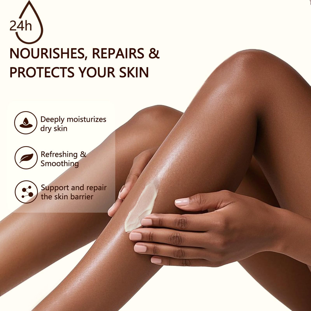 Lilei Beauty used on lips and cuticles illustrating targeted repair and softness