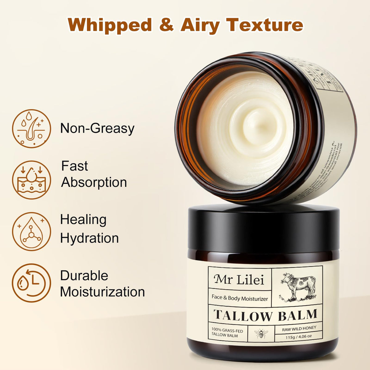 Lilei Beauty honey and beeswax detail illustrating natural humectants and barrier benefits