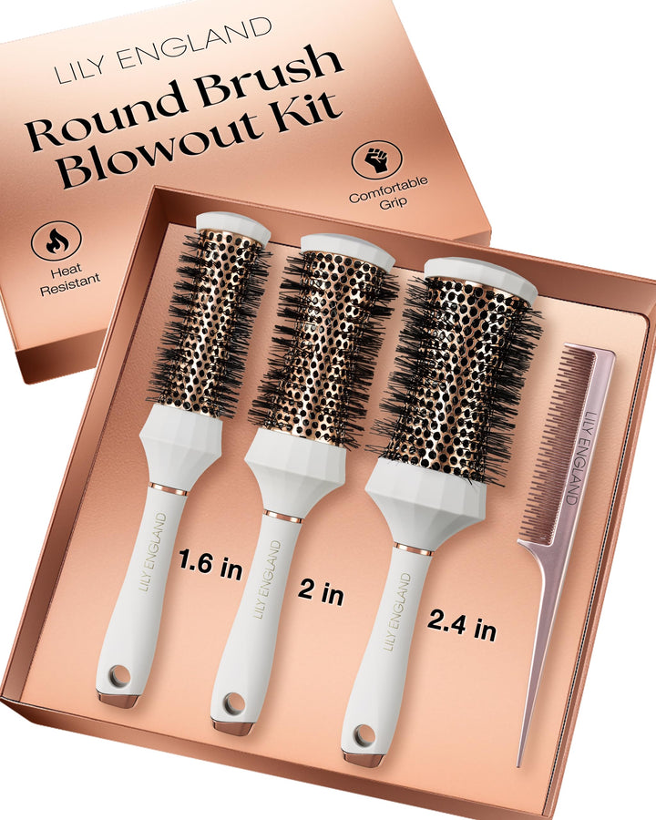 Lily England front packaging showing the full 4-piece kit and gift-ready box benefits