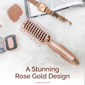 Lily England brush on vanity illustrating everyday styling convenience and polish