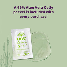 Lily Of The Desert close-up of label highlighting ingredients and transparency