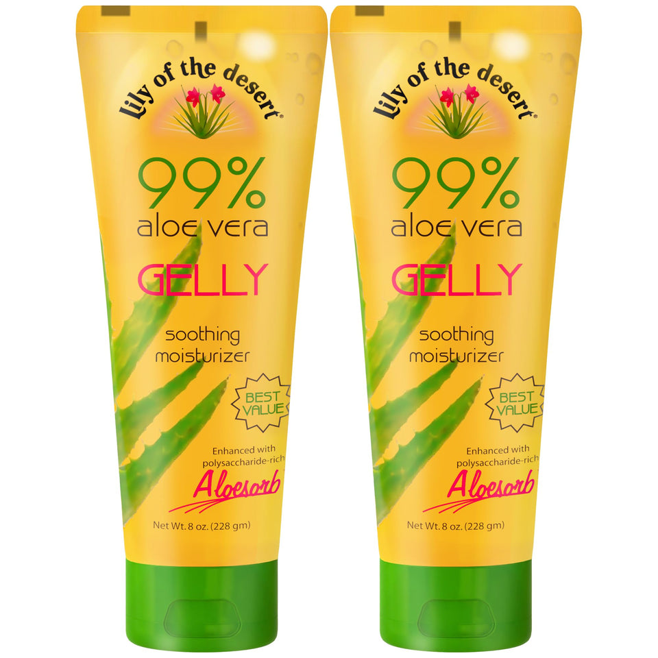 Lily Of The Desert front label showing product benefits and volume