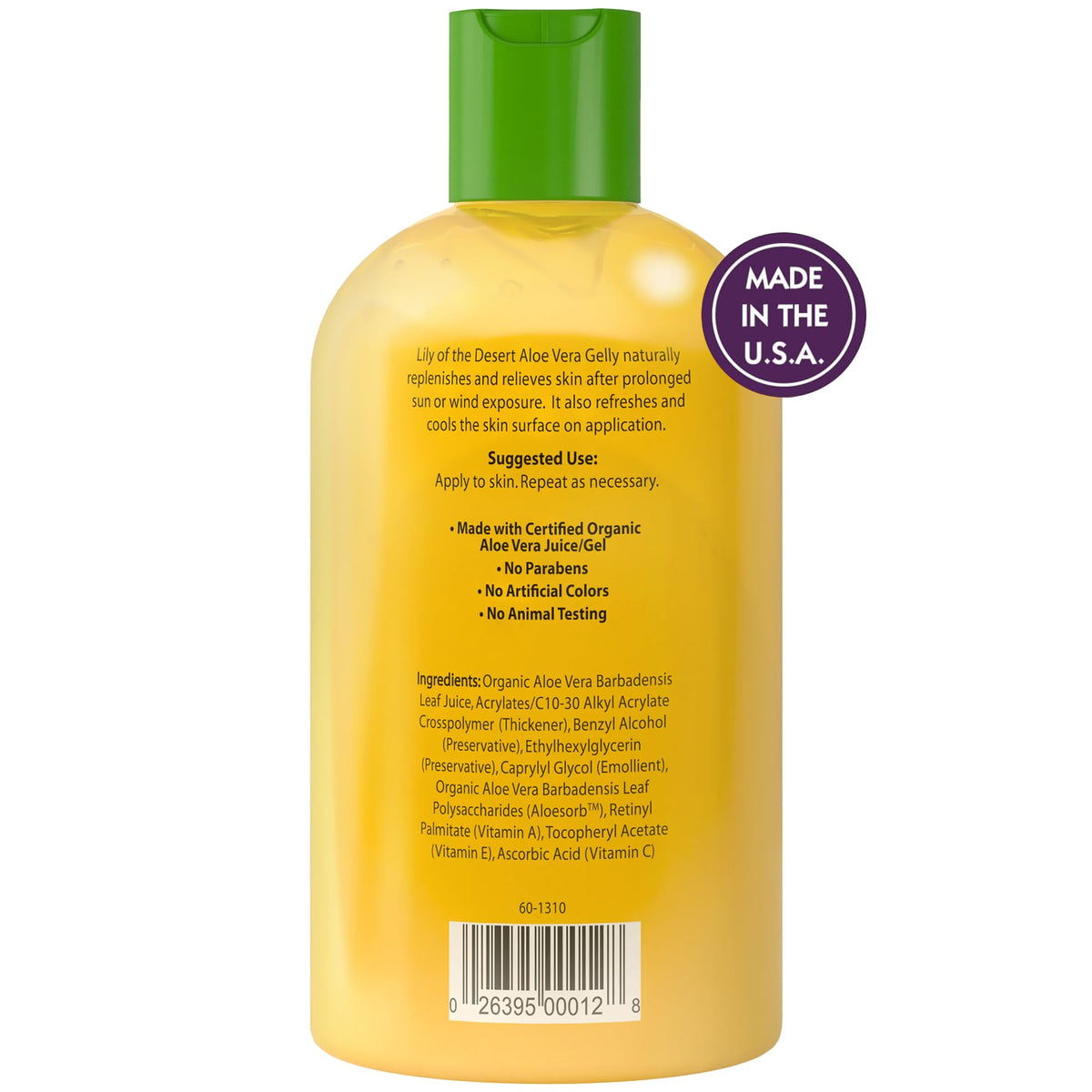 Lily Of The Desert clear gel texture close-up demonstrating smooth spreadability