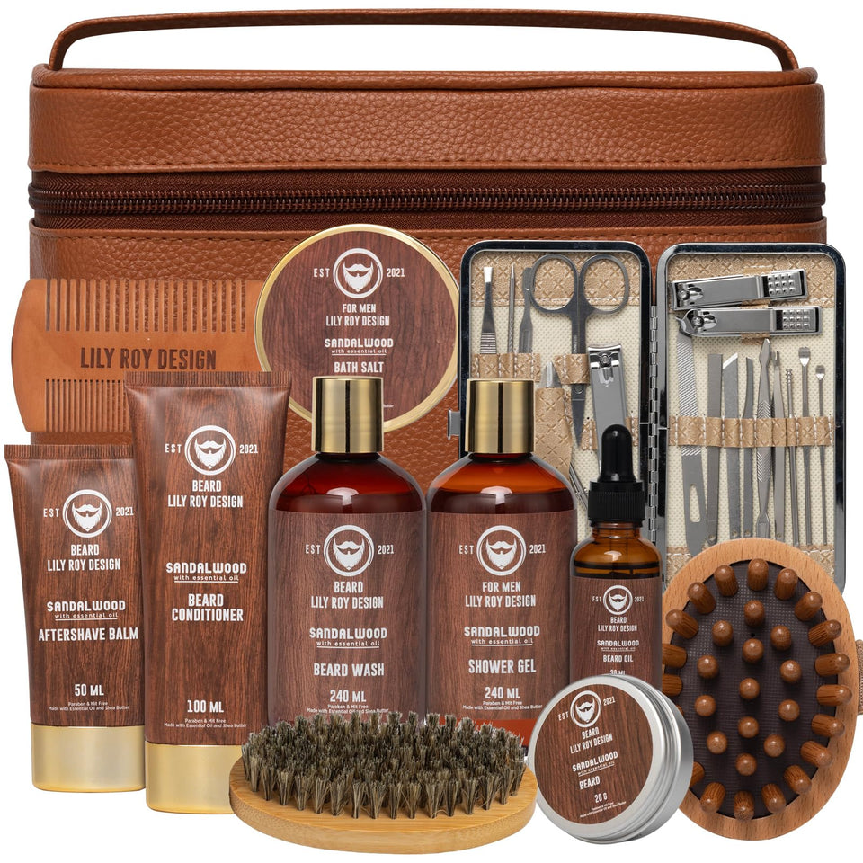 LILY ROY front packaging view showing full 30-piece set and luxury presentation