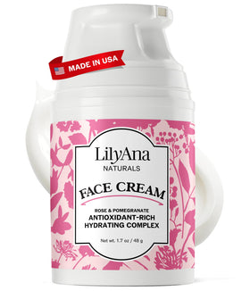 LilyAna Naturals front tube showing 1.7oz packaging and benefits