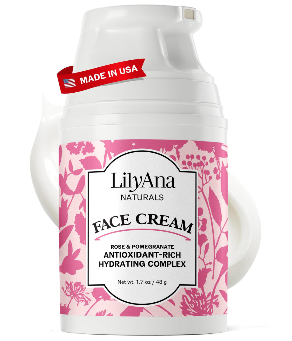 LilyAna Naturals front tube showing 1.7oz packaging and benefits