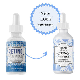 LilyAna Naturals bottle in a clean, sustainable packaging lifestyle scene