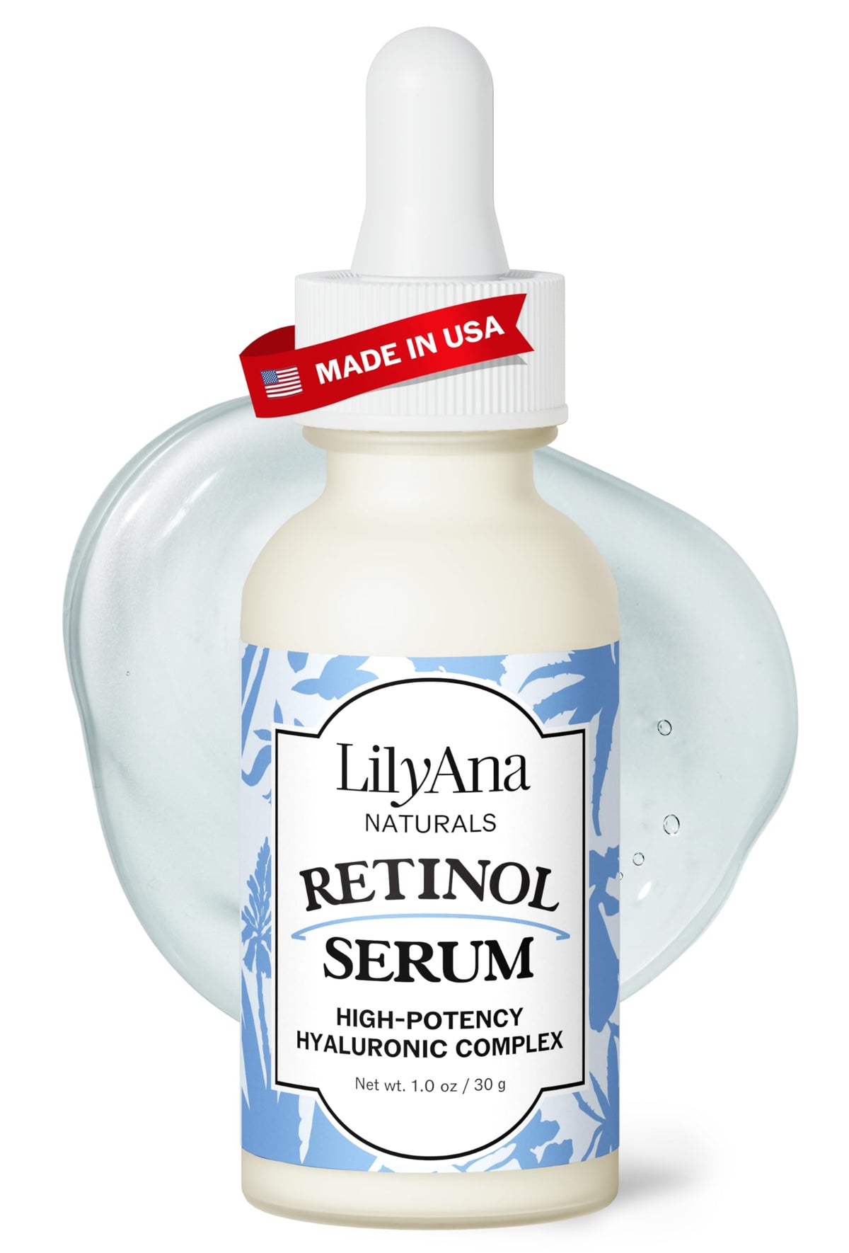 LilyAna Naturals front packaging showing elegant bottle and label benefit