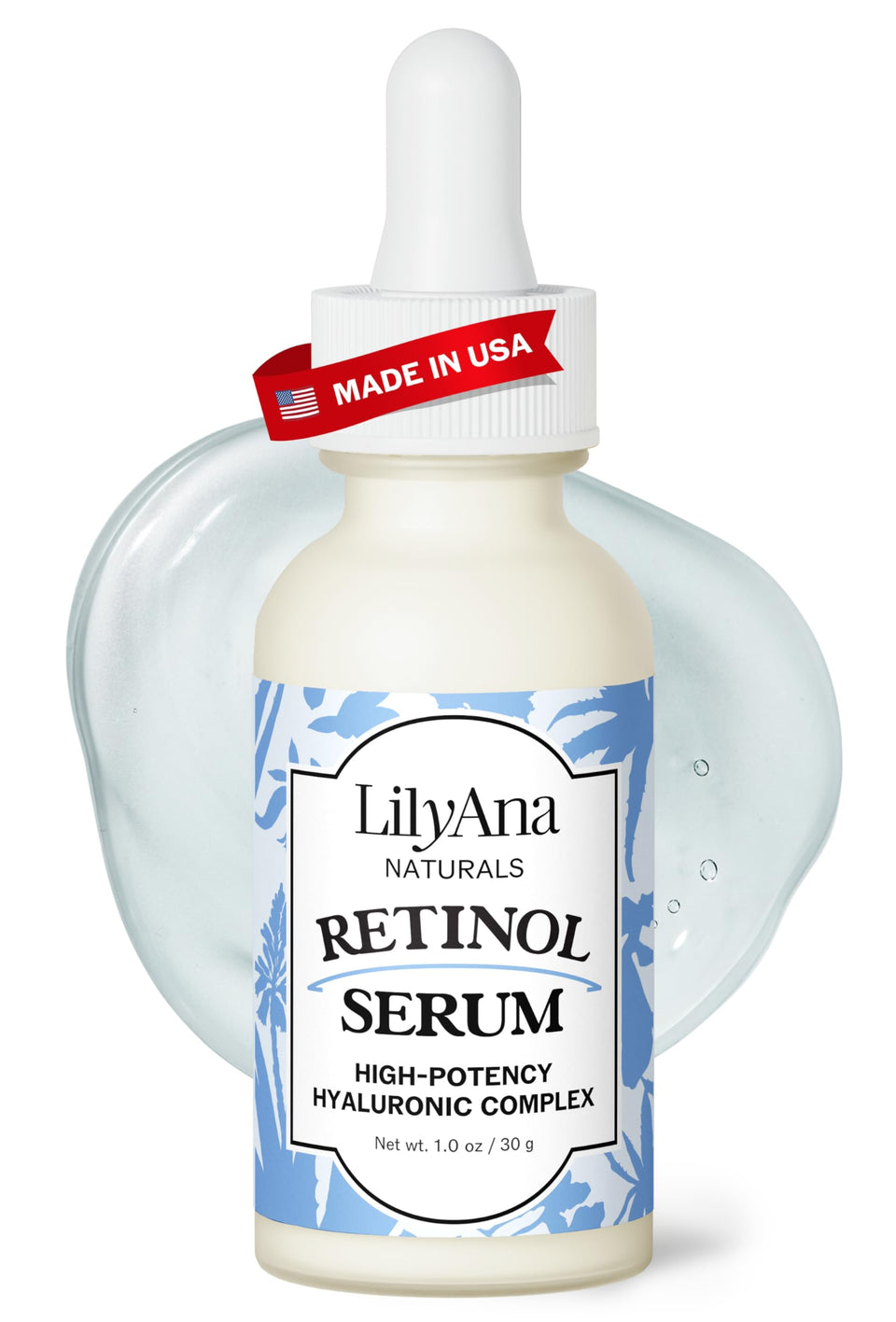 LilyAna Naturals front packaging showing elegant bottle and label benefit