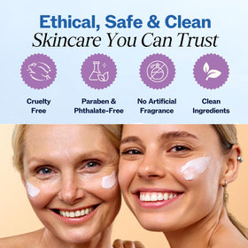 LilyAna Naturals on bathroom shelf demonstrating everyday routine and visible nourishment