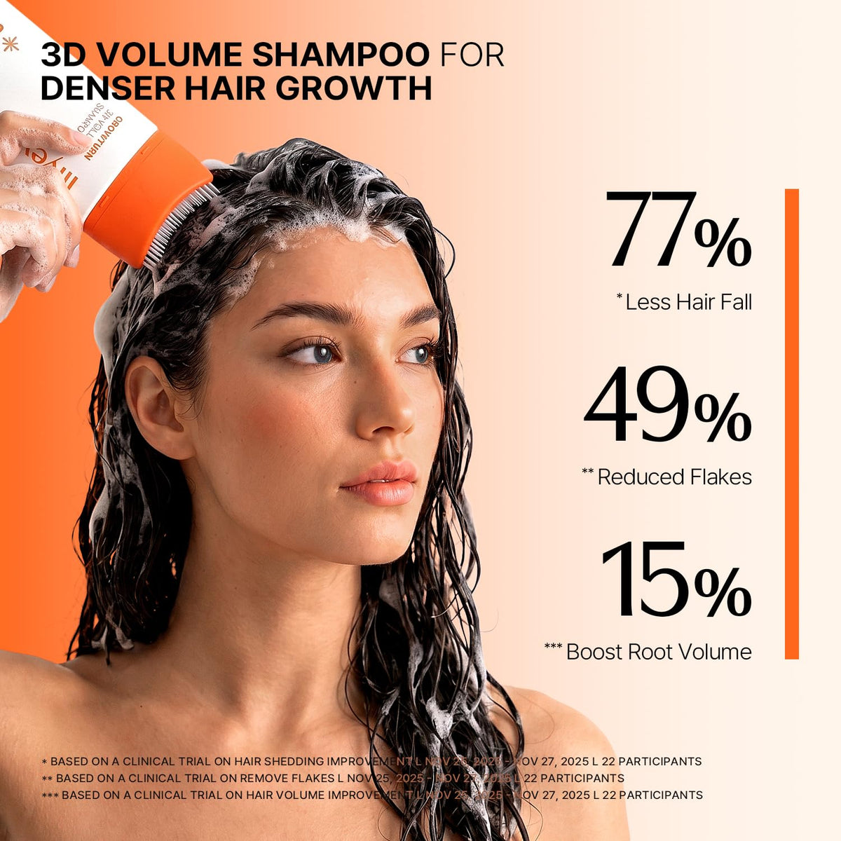 lilyeve shampoo foam texture close-up creates lightweight volume