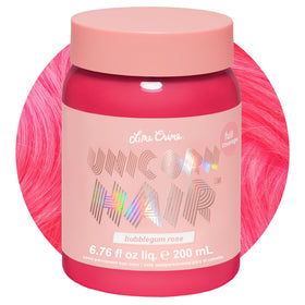 Lime Crime front packaging showing Bubblegum Rose, vibrant and clear