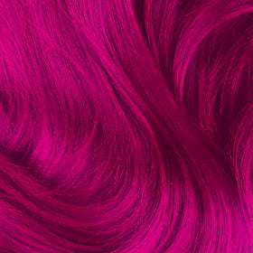 Lime Crime on prelightened hair showing true chocolate cherry color payoff