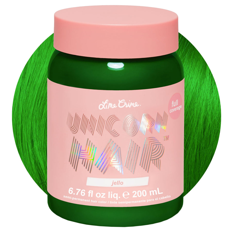 Lime Crime Jello front packaging showing tropical green shade and branding