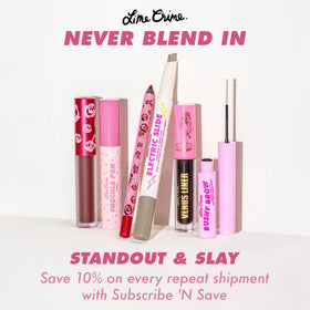 Lime Crime Juicy kit spread showing tube, instructions, and included contents