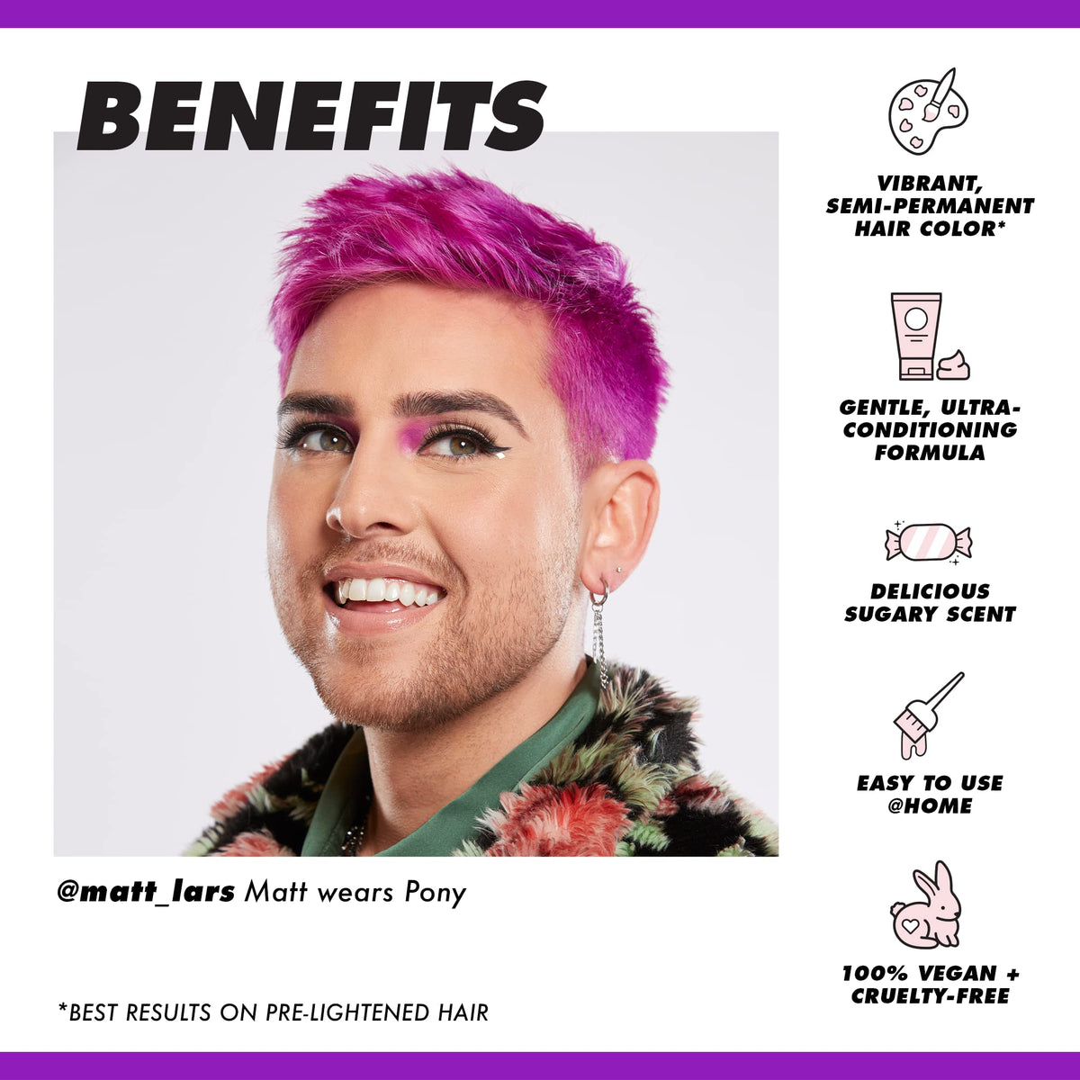 Lime Crime Pony application in hand demonstrating easy DIY use and even coverage