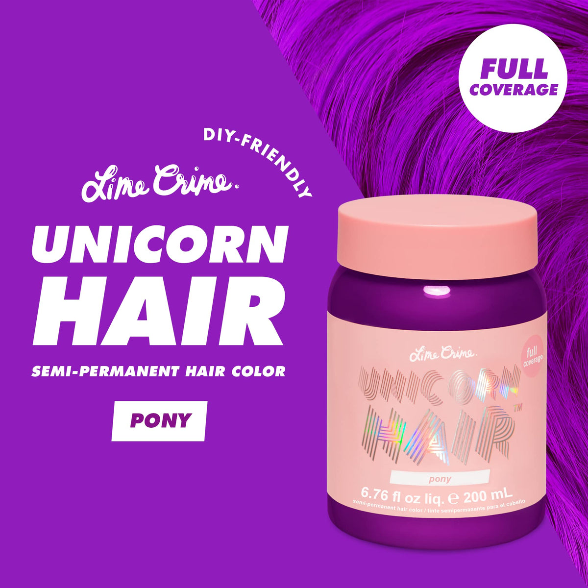 Lime Crime Pony texture close-up highlighting creamy formula and conditioning benefits